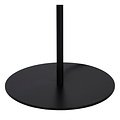Black floor lamp with fumed balls 4xG9