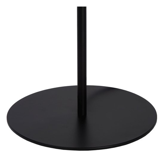 Black floor lamp with fumed balls 4xG9