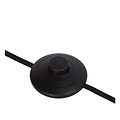 Black floor lamp with fumed balls 4xG9