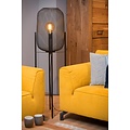 Lampadaire vintage cylindrique noir fil métal