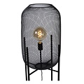 Lampadaire vintage cylindrique noir fil métal