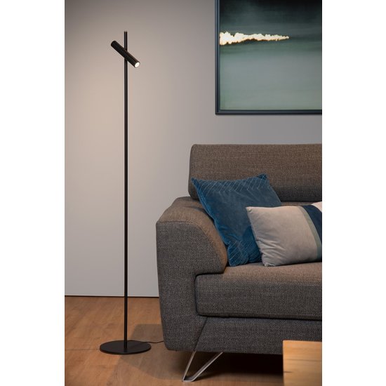 Lampe de lecture design noire cylindre tubulaire 6W