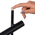 Lampe de lecture design noire cylindre tubulaire 6W