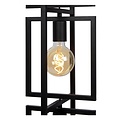Contemporary industrial angular black floor lamp 3xE27