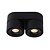 Spot de plafond noir double maniable dimmable 2x10W 2700K