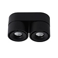 Double manoeuvrable black ceiling spotlight dimmable 2x10W 2700K