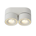 Foco de techo doble maniobrable blanco regulable 2x10W 2700K