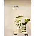 Foco de techo doble maniobrable blanco regulable 2x10W 2700K