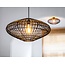 Black rattan ceiling lamp 56 cm E27 black