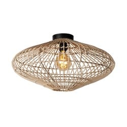 Light wood rattan ceiling lamp 56 cm E27 natural