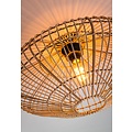 Lámpara de techo de ratán madera clara 56 cm E27 natural