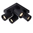 4 spots ceiling lamp tubes LED black 4x5W dim to warm