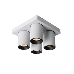 4 spotlights ceiling lamp tubes LED white 4x5W dim to warm