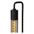 Industrielle zylindrische schwarze Stehlampe 2xE27 lange Lampe