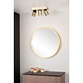 Spot de plafond LED en laiton avec 3 tubes réglables pour chauffer