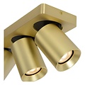 Spot de plafond LED en laiton avec 3 tubes réglables pour chauffer