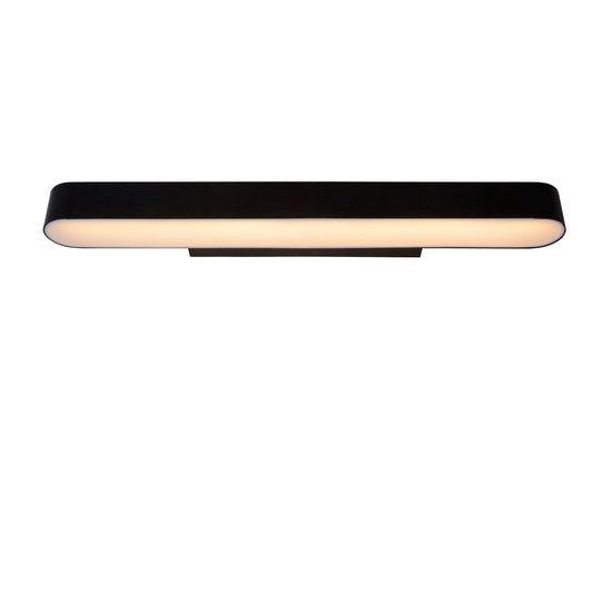 Powerful narrow black wall lamp for bathroom 9 Watt