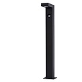 Design schwarzer Gartenmast mit Bewegungssensor