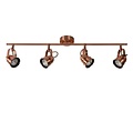 Rural dark copper ceiling spot with spots GU10 4x5W 2700K
