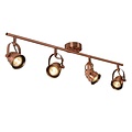 Rural dark copper ceiling spot with spots GU10 4x5W 2700K