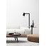 Sophisticated black standing reading lamp with 1x GU10