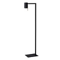 Lampe de lecture sur pied noire sophistiquée avec 1x GU10