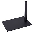 Lampe de lecture sur pied noire sophistiquée avec 1x GU10