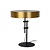 Retro matt gold/brass with black table lamp 40 cm 2xE27