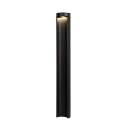 Poste de jardín exterior tubular negro 9 cm LED 1x9W IP54