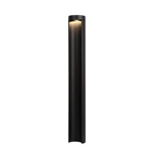 Poste de jardín exterior tubular negro 9 cm LED 1x9W IP54