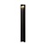 Poste de jardín exterior tubular negro 9 cm LED 1x9W IP54