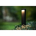 Poste de jardín exterior tubular negro 9 cm LED 1x9W IP54