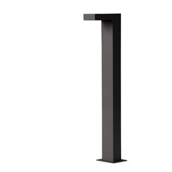 Design-Gartenmast in Schwarz mit leistungsstarker LED