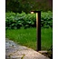 Design-Gartenmast in Schwarz mit leistungsstarker LED