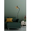 Playful black with brass floor lamp E14