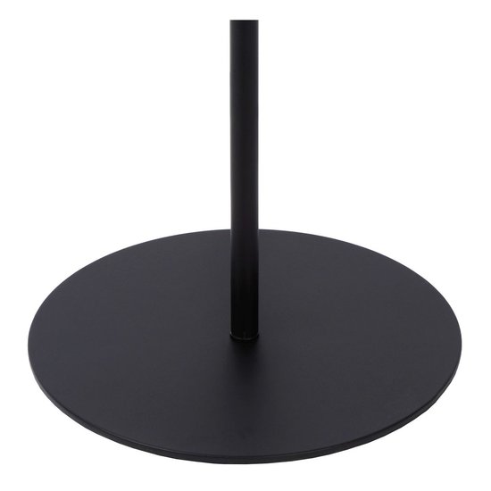 Lampadaire noir ludique avec laiton E14