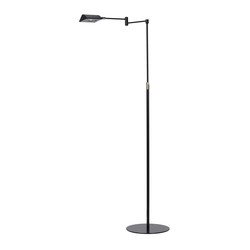 Lampadaire rétro noir mat dimmable 9W 3000K