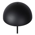 Black with gold floor lamp 35 cm E27 with half-ball shade