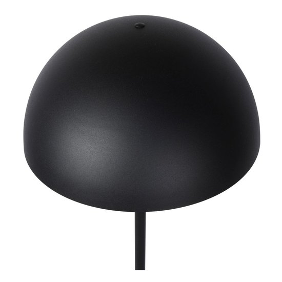 Black with gold floor lamp 35 cm E27 with half-ball shade