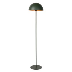Green with gold floor lamp 35 cm E27 with half-sphere shade