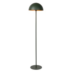 Lampadaire vert doré 35 cm E27 avec abat-jour demi-sphère