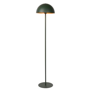 Groen met gouden vloerlamp 35 cm E27 met halve bol kap