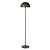 Lámpara de pie verde con oro 35 cm E27 pantalla media esfera