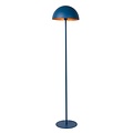 Blue with gold floor lamp 35 cm E27 with half-sphere shade