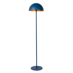 Lámpara de pie azul con oro 35 cm E27 pantalla media esfera