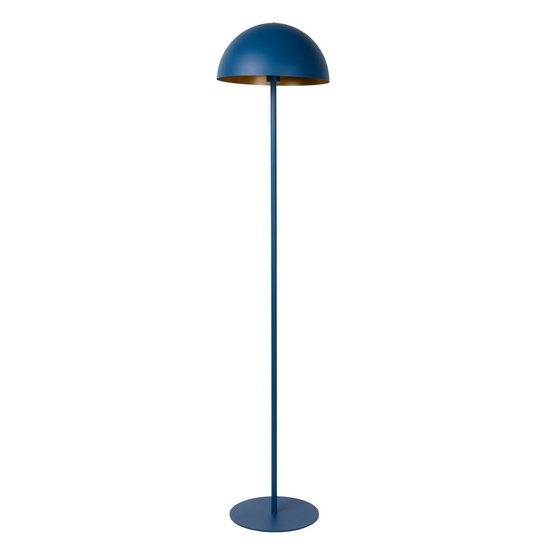 Blue with gold floor lamp 35 cm E27 with half-sphere shade
