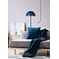 Blue with gold floor lamp 35 cm E27 with half-sphere shade