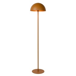 Lampadaire ocre jaune et or 35 cm E27 avec abat-jour demi-sphère