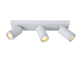 Waterdichte witte lange plafondspot LED Dim to warm GU10 3x5W