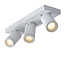 Spot de plafond long blanc étanche LED Dim to warm GU10 3x5W